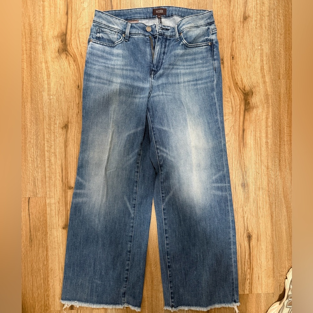 NYDJ Women's Wide-Leg Jeans in Washed Blue